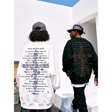 木村三社oversize春秋款圓領衛衣