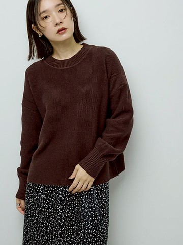 滾邊拼接小高領針織上衣(06000763700) - Green Parks