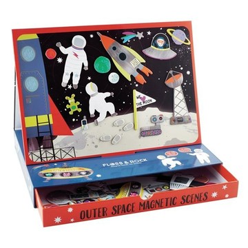磁鐵情境盒 39P3510 30 x 20cm 太空人  50片  1盒