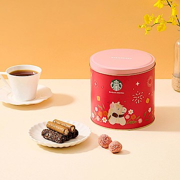 星巴克 星願桶/咖啡捲心酥禮盒 兩款任選一