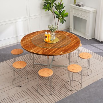 開發票 最低價 大圓餐桌 圓桌面板 大圓桌面板家用餐桌實木鋼化玻璃轉盤戶外飯店用餐廳酒店飯桌商用S52公司貨快速出貨