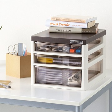 日製桌上型頂板強化A4文件收納櫃-1大抽2小抽 單一規格