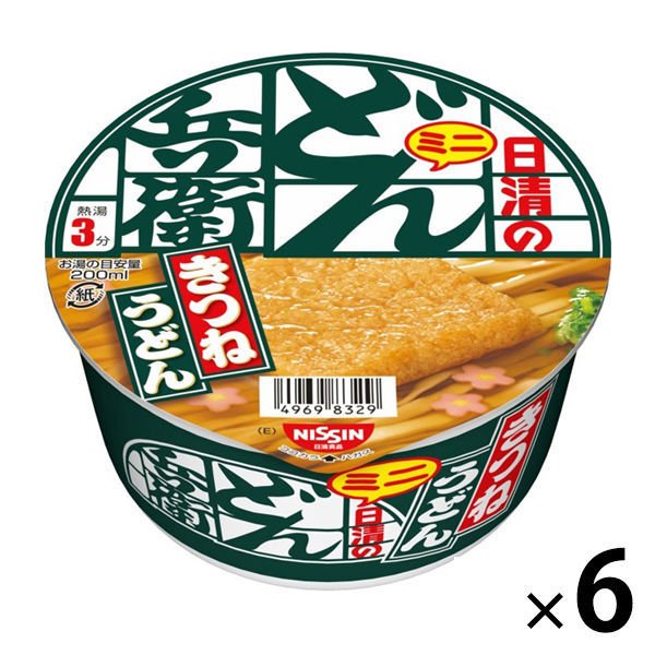 日清食品日清食品 日清のどん兵衛 きつねうどんミニ（東日本版） 6個