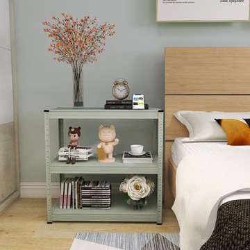 峰陽灰綠色床頭置物架臥室床邊收納架北歐風床頭柜簡約儲物神器a1