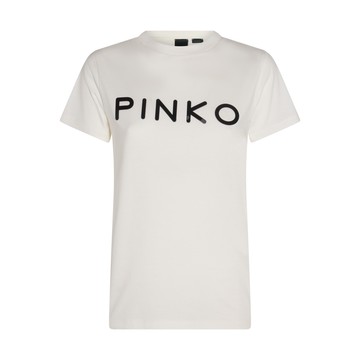 Pinko - White Cotton T-shirt