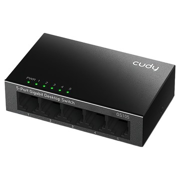 cudy 5埠Gigabit桌上型交換器 金屬殼  1個  GS105