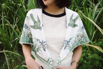 floresta 絲巾 （白色）