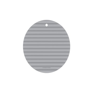 【日本霜山】多用途立體波浪加厚矽膠隔熱墊/鍋墊-多色可選-芝麻灰