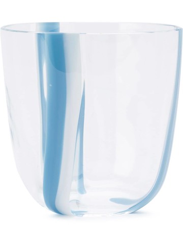 Carlo Moretti - two-tone stripe glass - unisex - glass - One Size - Blue