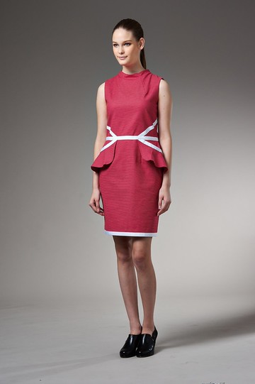 鉛筆洋裝_紅 (15S1DS08)