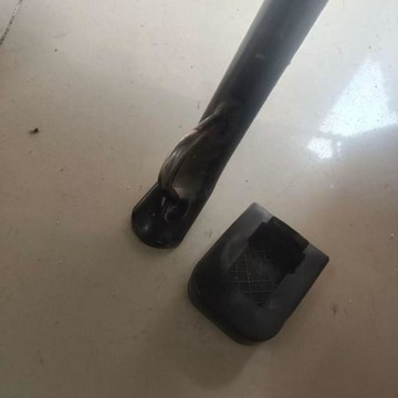 通用型電動車腳撐墊加寬防滑加高邊撐墊摩托踏板車防異響改裝配件