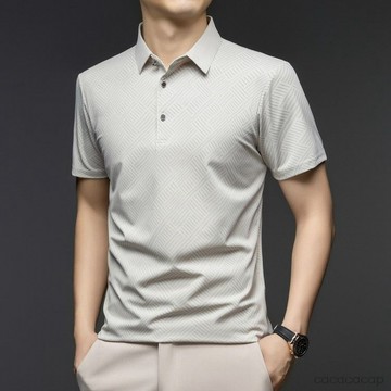 🔥【高品質/包退換】夏季透氣短袖上衣經典翻領 Polo 款式簡約純色休閒裝時尚商務男Polo衫抗皺易打理 T 恤排汗衫男