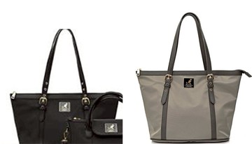 限時 滿3千賺10%點數↘ | ~雪黛屋~KANGOL 托特包大容量可A4資料夾進口防水水晶布+皮革材質手提肩背全齡適用可刷洗L69253002