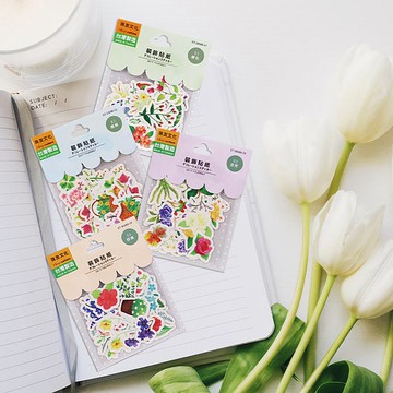 Chuyu 手帳裝飾貼紙包/手帳素材/DIY裝飾貼紙/透明裝飾(01-04)