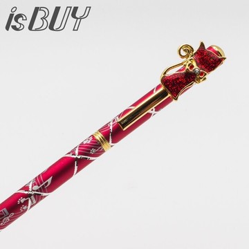 耀您館★台灣製造日系精品交響樂貓咪筆金屬筆水鑽原子筆禮品筆裝飾筆貓咪原子筆精品筆【APP下單點數4倍送】