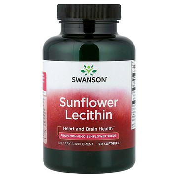 Swanson Vitamins, 向日葵卵磷脂，90 粒軟膠囊