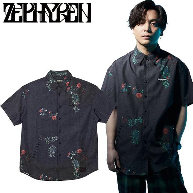 ゼファレン Zephyren BIG SHIRT S/S - Resolve - FLOWER ビックシャツ 半袖 ビックシルエット 総柄 花柄  ユニセックス メンズ ブランド マイファス | LINEブランドカタログ