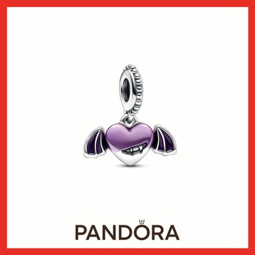 限量品 ✨[客製化卡片]【Pandora官方直營】😈吸血鬼之翼心形吊飾