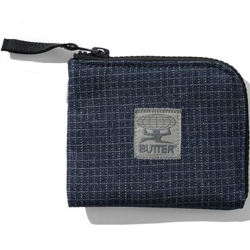 BUTTER GOODS BG262D10220F ZIP WALLET 尼龍 拉鍊短夾 / 零錢包 (丹寧色)