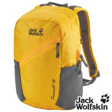 【Jack wolfskin 飛狼】Transit 休閒背包 健行背包 15L『琥珀黃』