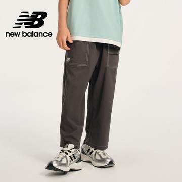 【New Balance】 NB 童裝休閒長褲_中性_深灰色_7TF2109WDGR