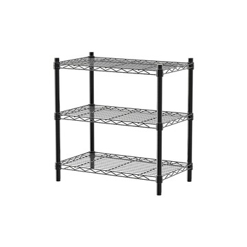 【dayneeds】輕型 60x35x60公分 三層烤漆波浪架 兩色可選黑色
