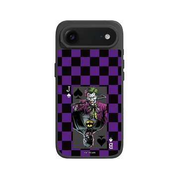 iPhone Air SolidX 黑 - Joker - 小丑與蝙蝠俠撲克牌 - 棋盤風格