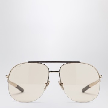 Gold navigator sunglasses