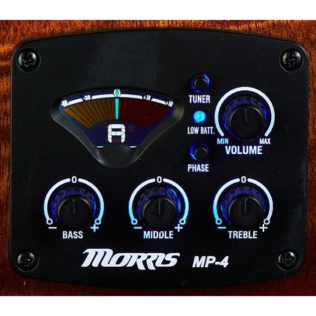 Morris S-031E NAT エレアコ アコースティックギター ナチュラル モーリス シダー マホガニー 送料無料 数量限定小物セット付