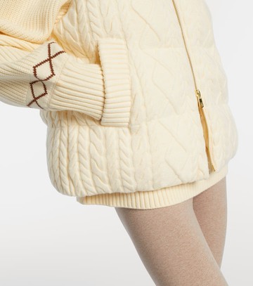 Varley Irina cable-knit puffer vest