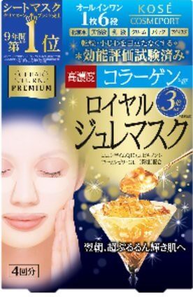高絲KOSE CLEAR TURN 皇家凝膠面膜 4片裝 高濃度的膠原蛋白