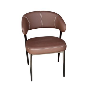 直人木業-TYNA餐椅-棕色