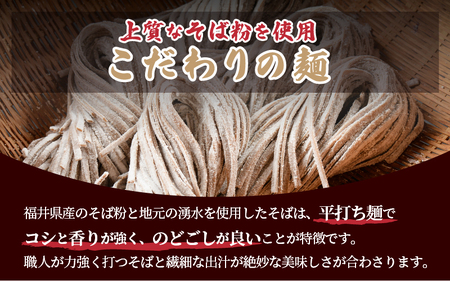 こだわり 越前そば 生蕎麦（保存料・防腐剤・添加物不使用）5人前（だし付き）[e21-a001]