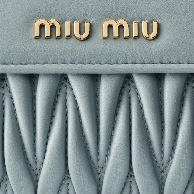 ミュウミュウ MIU MIU 財布 二つ折り マテラッセ 折りたたみ 二つ折り財布 5ML002 N88 012 | LINEショッピング