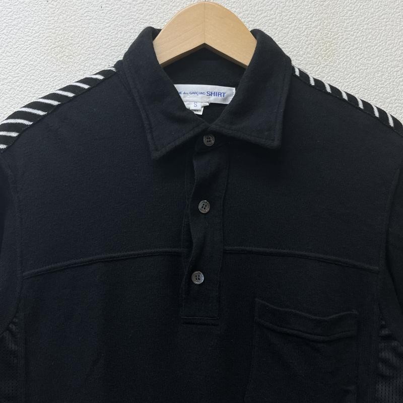 COMME des GARCONS SHIRT コムデギャルソンシャツ 半袖 ポロシャツ Polo Shirt S13814 メッシュ パネル切替し  ニット 10086609 | LINEブランドカタログ