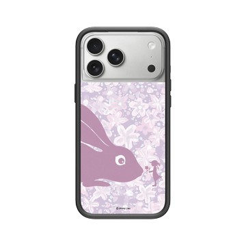 iPhone 17 Pro Max Mod NX -邊框背蓋組合 (相機按鈕) 黑 - 幾米 Jimmy Liao - 兔子系列-毛毛兔