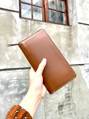 多層錢包長夾-咖啡