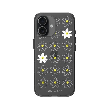 iPhone 17 Clear (相機按鈕) 酷墨灰 - MacaronToe 馬卡龍腳趾 - 小花生氣了 Angry Flowers