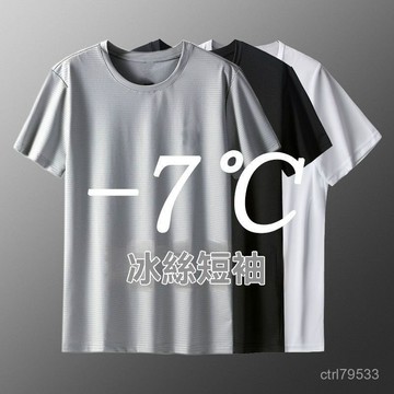 臺灣倉🙌8H出🔥網眼透氣速幹衣T恤夏季男士冰絲短袖男寬鬆加大碼胖子運動上衣潮 VDYX