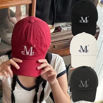 隔日達 Mucent IU同款 經典LOGO 老帽 帽子 棒球帽 刺綉老帽 遮陽帽 百搭款 情侶款 韓國棒球帽