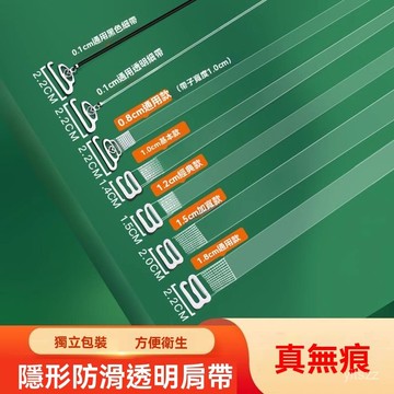 臺灣有貨 高品質 透明肩帶 隱形肩帶 1cm-1.5cm寬 內衣肩帶 胸罩肩帶 小可愛必備