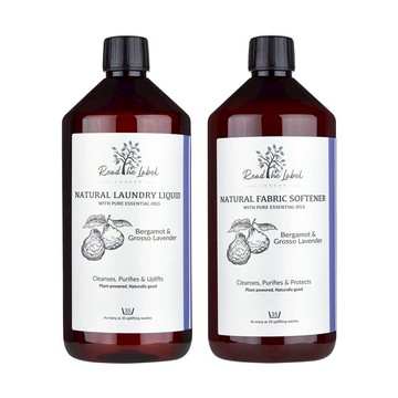 【優惠組】天然衣物洗衣精+柔軟精兩瓶組 天竺葵洗衣精+天竺葵柔軟精