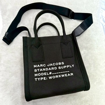 【MJ｜全新】現貨 MARC JACOBS 托特包 2色可選 帆布 小號 黑色 兩用包 斜背包｜Little Bee 小蜜蜂精品