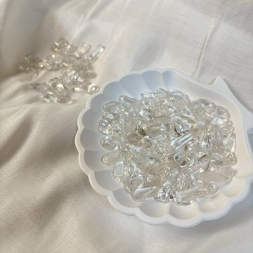 💎天然水晶碎石 精選白水晶碎石 5–7mm／7–9mm／ 天然能量石 清除雜氣 水晶淨化 100g 開運碎石