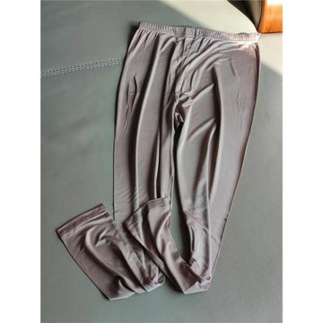 經典四季穿白廠桑蠶絲 雙面針織真絲女打底長褲寬松睡褲大碼K220