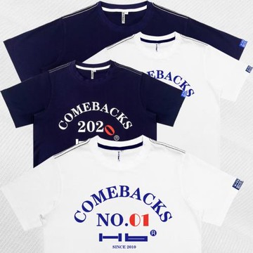 Hb短袖t恤情侶裝潮牌修身圓領印花透氣吸汗舒適高檔2020紀念版T