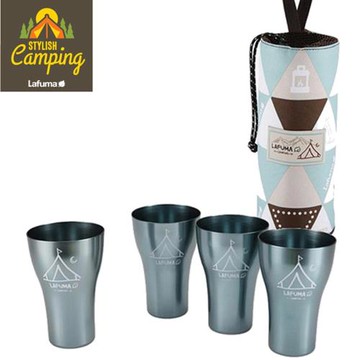 LAFUMA EQUIP 印地安風曲線杯四入組/露營/登山/野餐