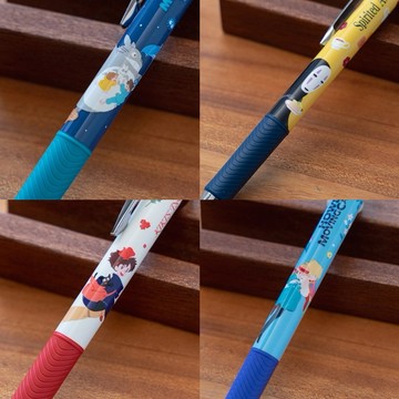 【Pentel飛龍】吉卜力 ENERGEL極速鋼珠筆 （4入組）龍貓｜魔女宅急便｜神隱少女｜霍爾的移動城堡｜開學禮物