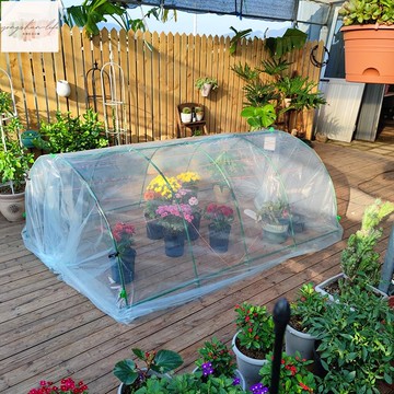 暖房花架多肉保溫花房防風防凍防雨大棚保暖花棚防蟲支架蔬菜大棚