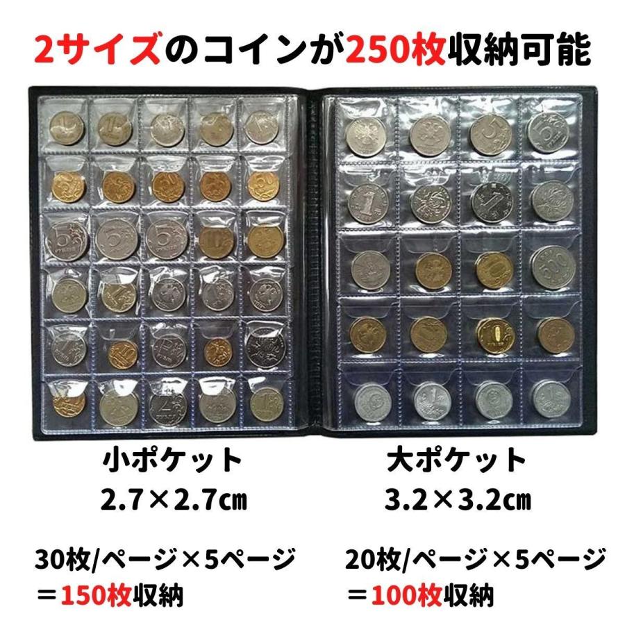 コインアルバム コインホルダー 250枚収納 平成 昭和 記念硬貨 コレクション ラッピング対応